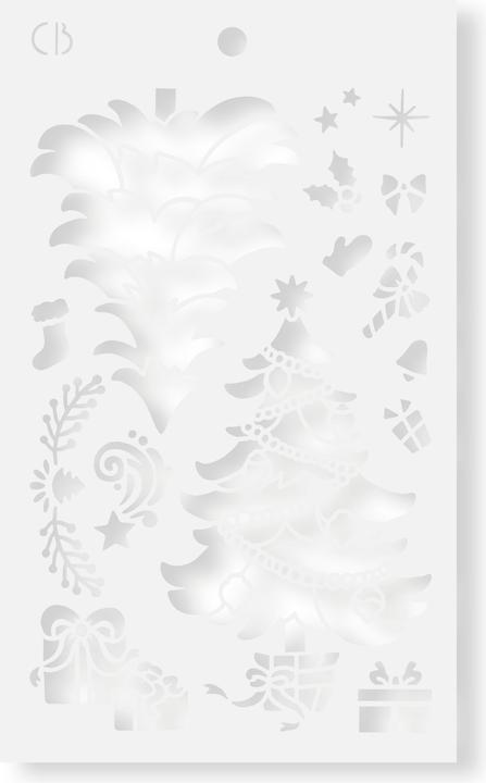 Image du produit Ciao Bella Pochoir "Christmas tree", 24 x 14,4 cm
