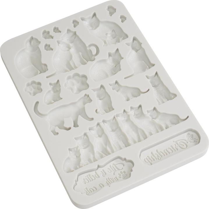 Immagine prodotto Stamperia Stampo in silicone "Orchidee e Gatti - Gatti"