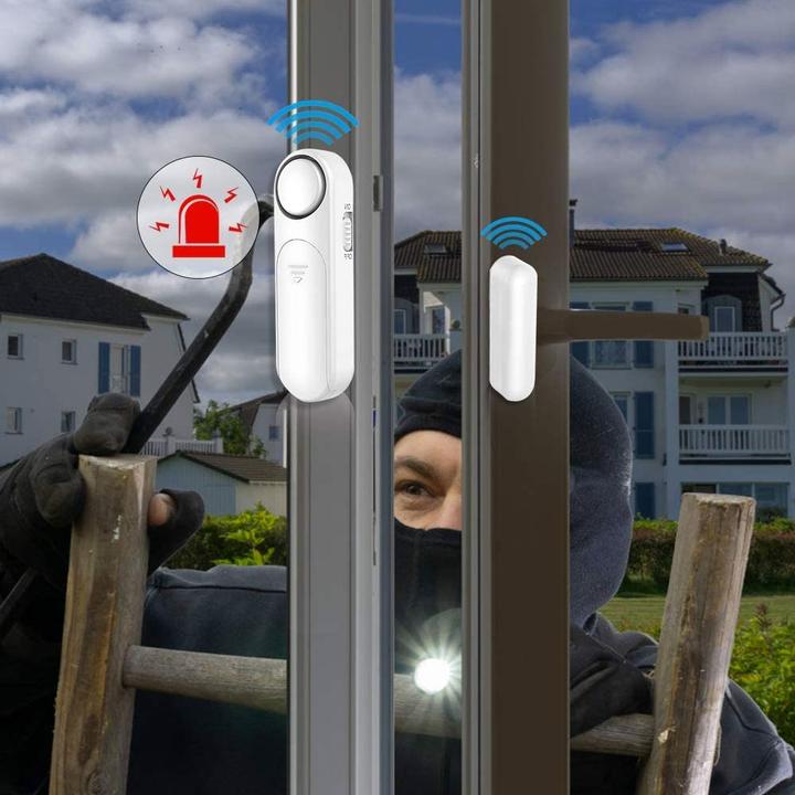 Produktbild Werkstein Anti-Einbruch Tür- Fenster Sensor Alarmanlage Sirene (120db)