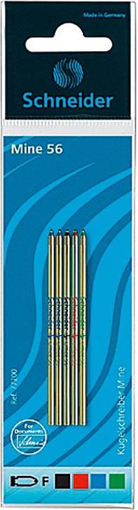 Actual product image Schneider Multicolor ball pen refill 56