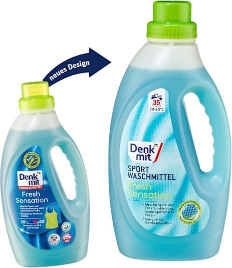 Actual product image dm Denkmit Fresh Sensation delicate detergent (35 Washing cycles, Liquid detergent)
