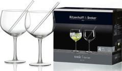 Actual product image Ritzenhoff & Breker Ginglass with straws set of 2 (6.50 dl, 4 x, Gin glasses)