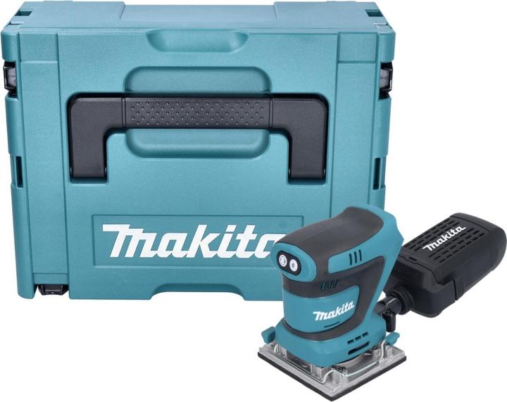 Actual product image Makita DBO 484 ZJ Battery orbital sander 18 V 112 x 102 mm + Makpac - without battery, without charger (Sander, 210 W)