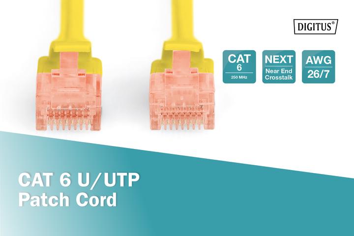 Produktbild Digitus U-UTP Patchkabel, PVC AWG 26/7, Länge, Farbe (U/UTP, CAT6, 1 m)