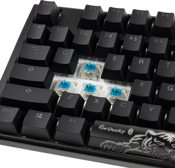 Produktbild Ducky One 3 Classic Black/White TKL Gaming Tastatur, RGB LED - MX-Blue (US) (US, Kabelgebunden)