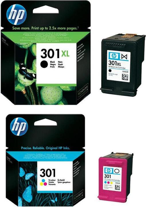 Produktbild HP Original 301 XL 301 Drucker Patronen DeskJet 2549 3000 3052A 3054A 3055A