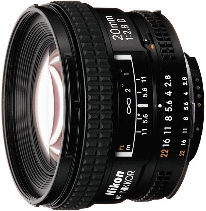 Image du produit Nikon Objectif 20mm, f/2.8D AF Nikkor - (UE) (Nikon F, Plein format)