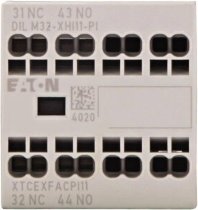 Actual product image Eaton DILM32-XHI11-PI Auxiliary switch block 1 NO, 1 NC 4 A 1 pc.