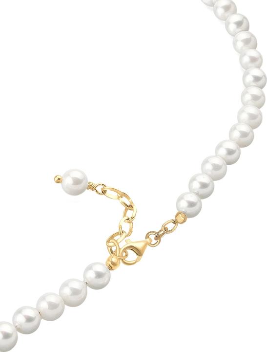 Actual product image Elli Necklace Shell Core Beads 925 Sterling Silver (925 sterling silver, Shell beads, Stainless steel, No gemstones, 42 cm)
