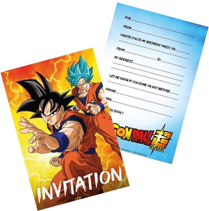 Produktbild Dragon Ball EinladungsSet Z (5 Stk.)