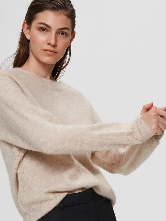 Produktbild Selected Femme Rundhalsausschnitt Woll Pullover (XXL)