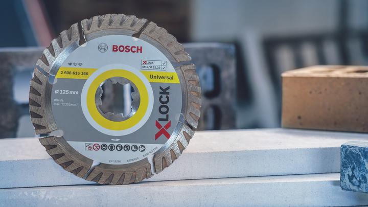 Produktbild Bosch Professional Zubehör PRO Multi Material X-Lock Diamanttrennscheibe, 125 x 22,23 mm, 22,23 mm