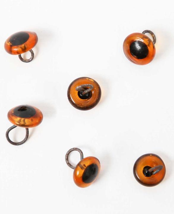 Produktbild I Am Creative Tieraugen mit Öse, Glas, braun, 10 mm