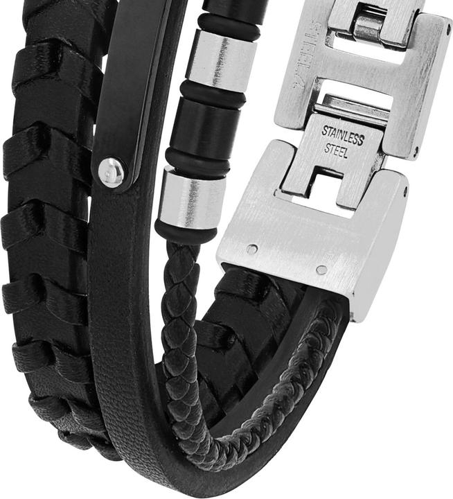 Image du produit S.Oliver Armschmuck für Herren, Edelstahl (21.50 cm, Acier inoxydable)