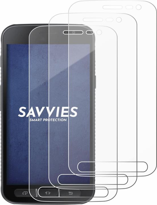 Produktbild Savvies Panzerglas Hartglas Displayschutz (3 Stück, Samsung Galaxy Xcover 4s)