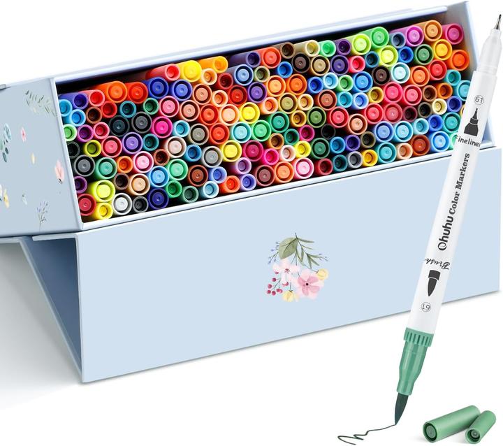 Actual product image Ohuhu Maui Pinselstifte (160 Stk.) WHI (Multicoloured, 160 x)