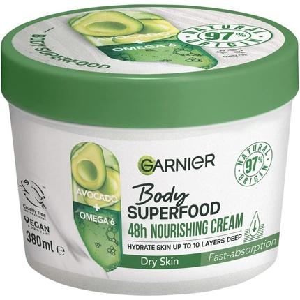 Actual product image Garnier Body Superfood Nourishing Body Cream with Avocado and Omega 6 380ml (Body cream, 380 ml)