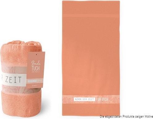 Produktbild Lavida Badetuch Blüte orange (70 x 140 cm)