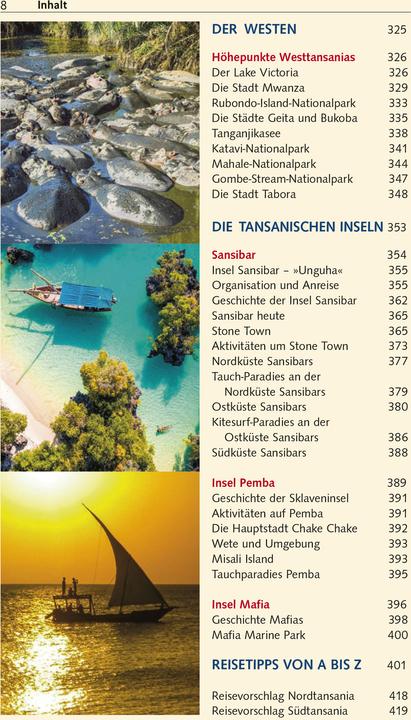 Produktbild Reiseführer Tansania und Sansibar (Deutsch, Francisca Chengula, 2024)