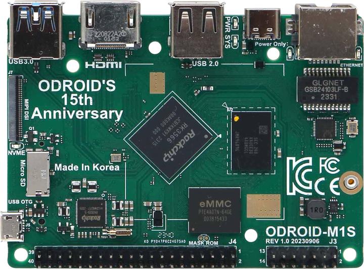 Immagine prodotto Odroid Computer a scheda singola M1S con intestazione IO, 8 GB di RAM