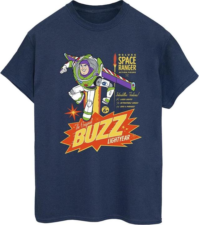 Actual product image Disney Womens/Ladies Toy Story Buzz Lightyear Space Cotton Boyfriend T-Shirt (XXL)