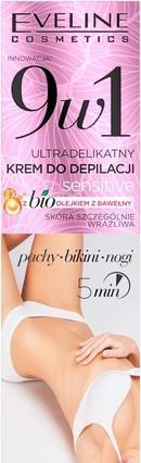 Produktbild Eveline Sensitive 9In1 Ultra-Delicate Cream For Hair Removal Smells Bikini Legs 125Ml (125 ml, 1 x)