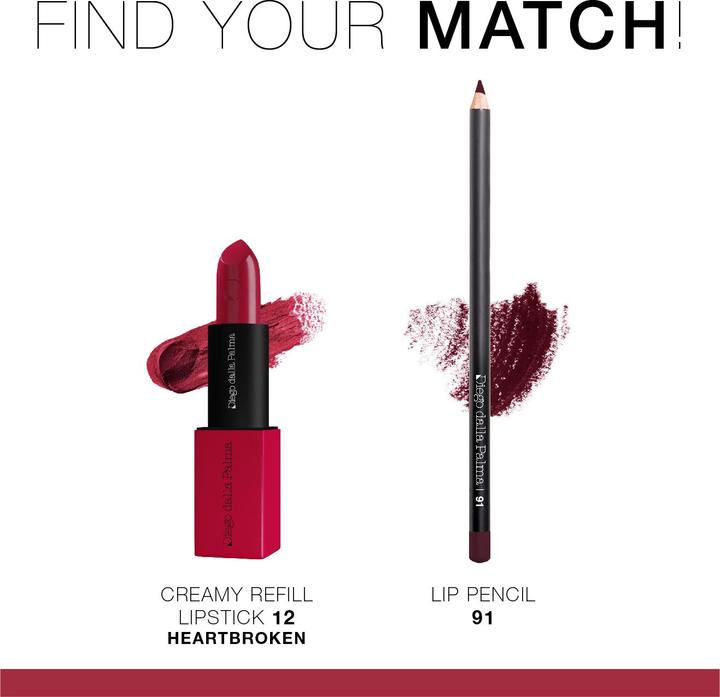 Produktbild Diego dalla Palma The Lipstick Creamy Refill System 12 (12 heartbroke)