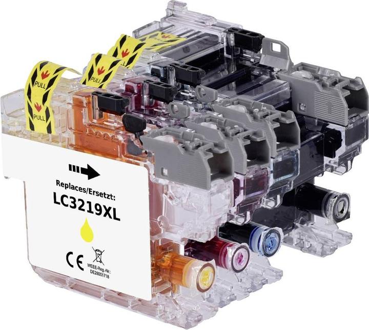 Immagine prodotto Renkforce La confezione combinata di inchiostro sostituisce Brother LC-3219XL BKCMY (LC3219XLVALDR) Compa (M, FC, C, Y)