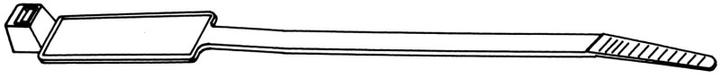 Actual product image HellermannTyton Cable marker cable tie 28x12,5mm (Plastic cable ties, 203 mm, 100 pcs.)