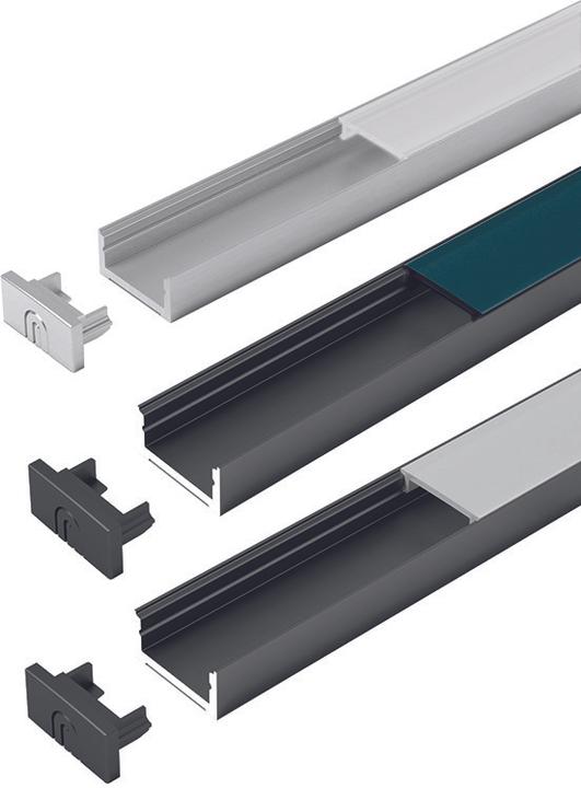 Halemeier LED Ein-/Anbauprofile ChannelLine D2 mit Lichtblende