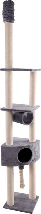 Flamingo - Everest Scratching Tree - Grey - 38 x 38 x 255-285 cm (285 cm, Grijs)