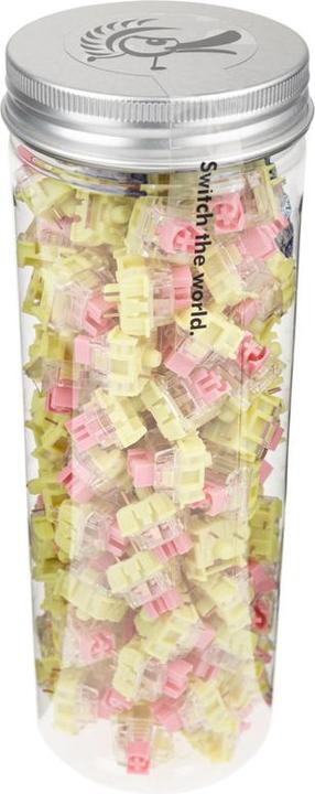 Produktbild Ducky TTC Gold Pink Switch, mechanisch, 3-Pin, linear, MX-Stem, 37g - 110 Stück