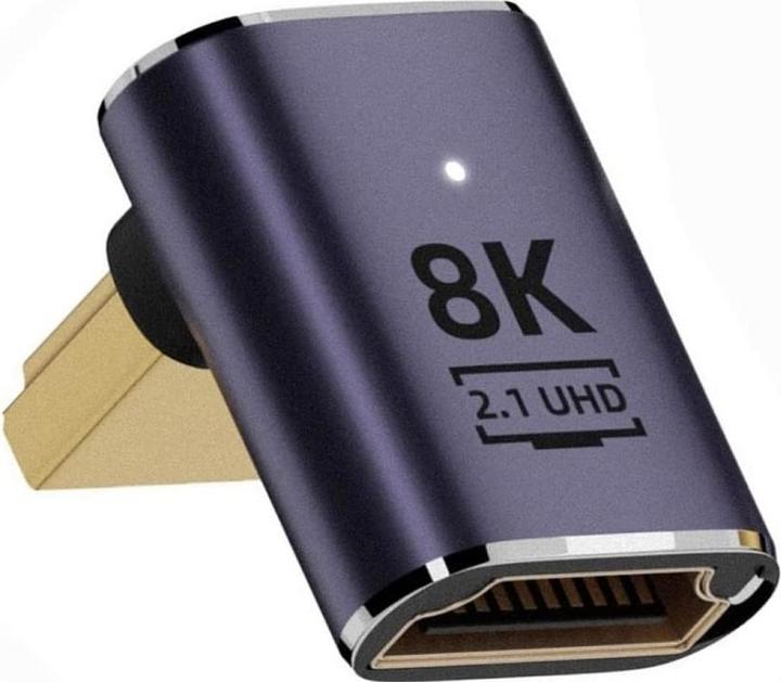 Image du produit PowerGuard Adaptateur HDMI vers HDMI 2.1 8K à 90 degrés Angle haut profil (HDMI)