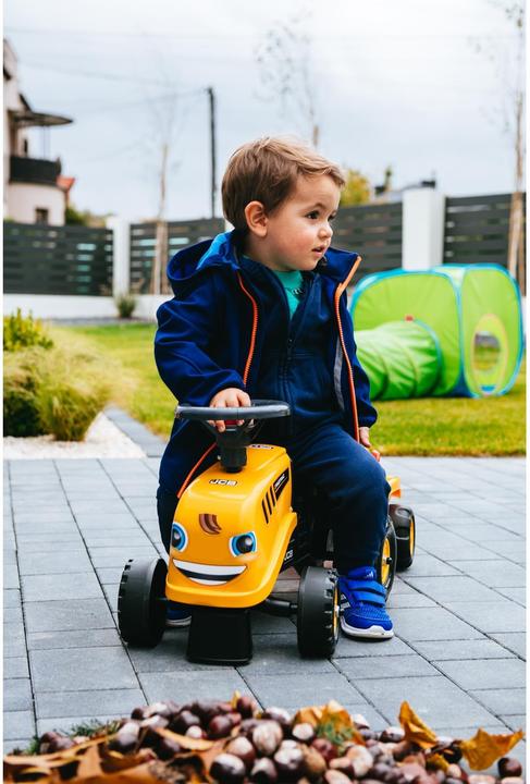 Actual product image Falk Toys JCB Orange tractor with trailer