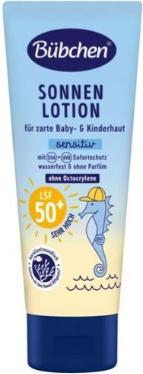 Image du produit Swiffer Bubchen, Sensitiv, Lait bronzant pour peaux sensibles SPF50+, 100 ml (Lait solaire, SPF 50+, 100 ml)