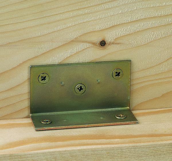 Immagine prodotto Alberts Staffa grandangolare 40 x 25 x 75 mm, zincata gialla (Grandangolo, 50 pz.)