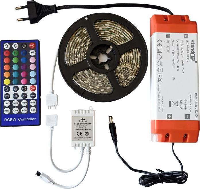 Productafbeelding Standart LED STRIP KIT 15W/M 3M RGBW IP65 24V (23.80 cm)