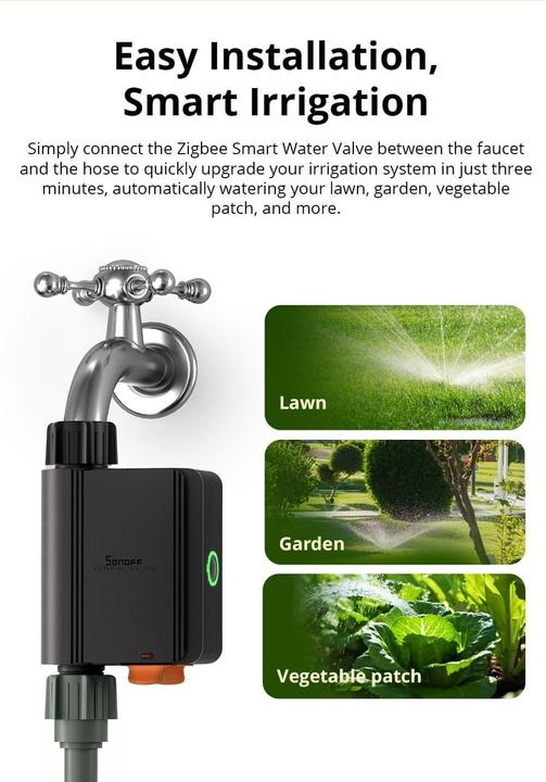 Produktbild Sonoff SWV ZigBee (Bewässerungsset)