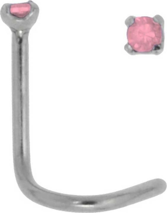 Produktbild Bijouteria Nasenpiercing (Chirurgenstahl 316L, Kristall)