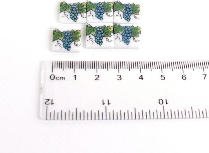 Produktbild Reutter 001.791/5 - Fliesen "Trauben", 6 Stück, Miniatur