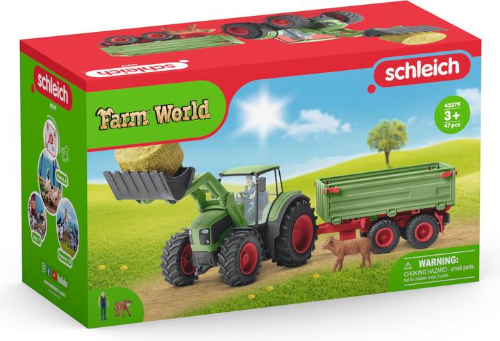 Actual product image Schleich Tractor with trailer