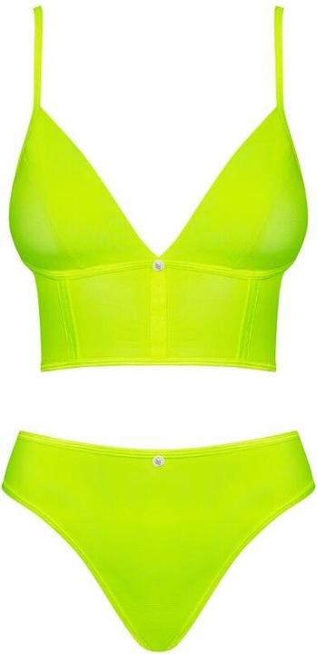 Actual product image Obsessive Neonia top & thong yellow S/M (S, M, S/M)