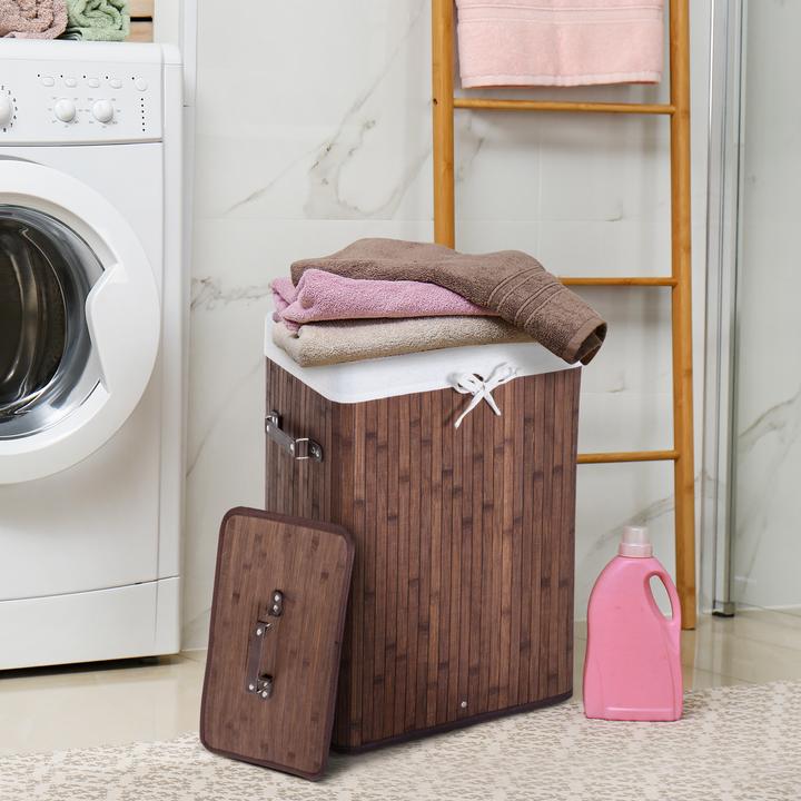 Immagine prodotto Homcom Cesto per il bucato con 2 maniglie (72 l)