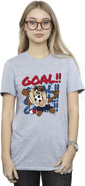 Immagine prodotto Looney Tunes Taz Goal Goal Goal Maglietta Ampia Donna (M)