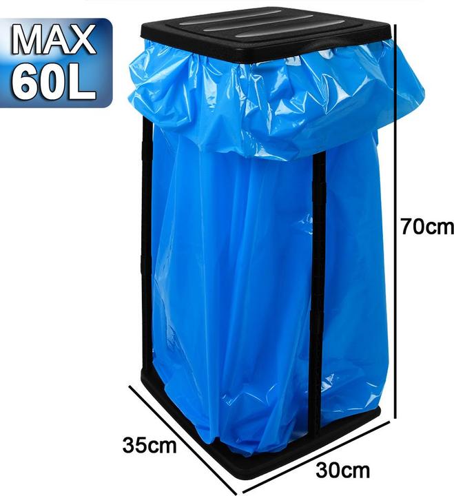 Image du produit Deuba 2x supports de sac-poubelle (60 l)