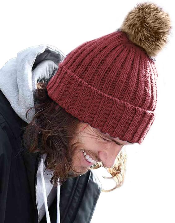 Immagine prodotto Beechfield Cappello a maglia con pom pom (Taglia unica)
