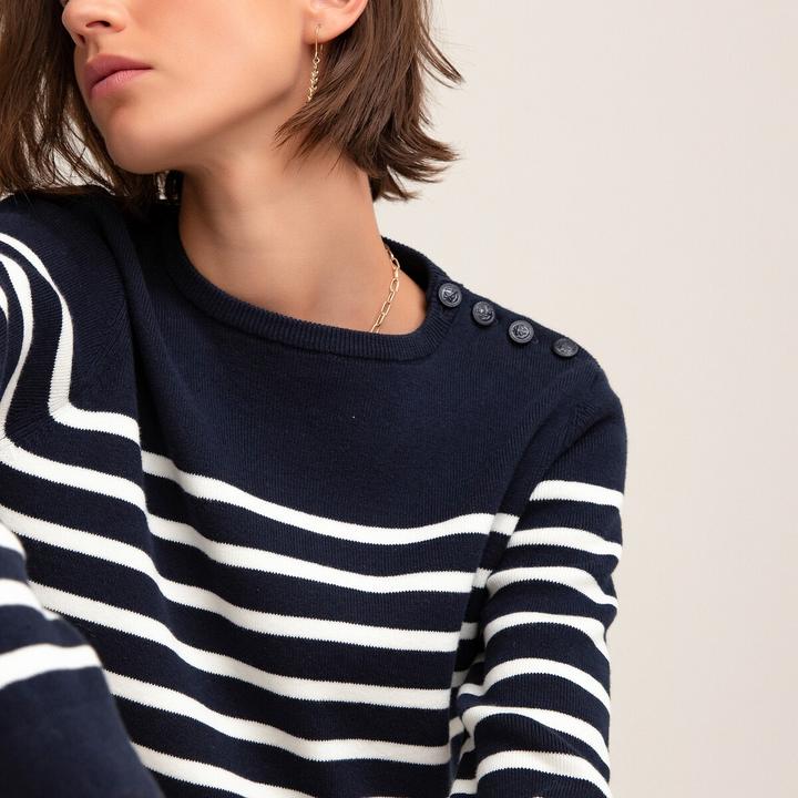 Actual product image La Redoute Collections Organic cotton sailor jumper (M)