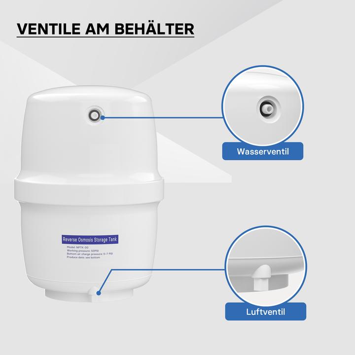 Image du produit Naturewater Osmose inverse 4 G Réservoir à Eau 15,14 l