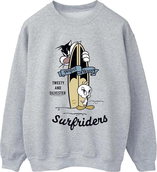 Actual product image Looney Tunes Womens/Ladies Tweety And Sylvester Perfect Waves Sweatshirt (M)