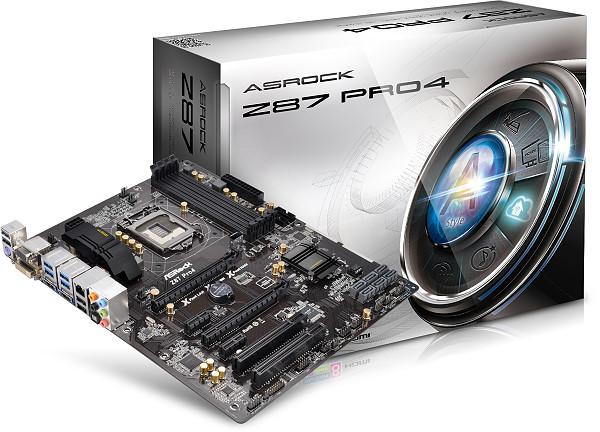 Actual product image AsRock Z87 Pro4 (LGA 1150, Intel Z87, ATX)